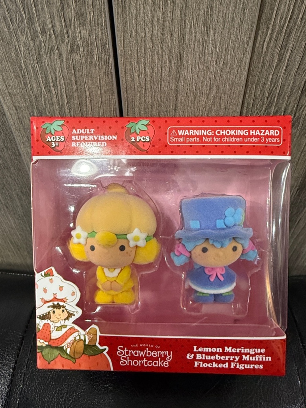 New World Of Strawberry Shortcake Lemon Meringue & Blueberry Muffin Flocked Doll